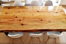 Bygg ditt eget matbord av tra i industristil, hemmafix med Monica Karlstein.